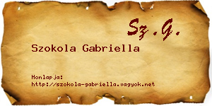 Szokola Gabriella névjegykártya